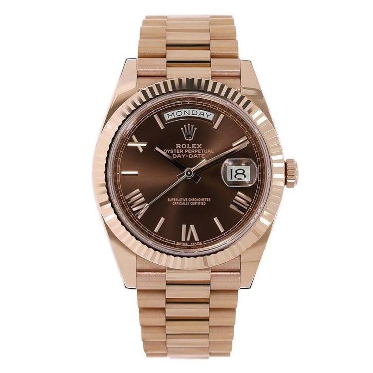 Crown Calendar – Chocolate Dial Watch
