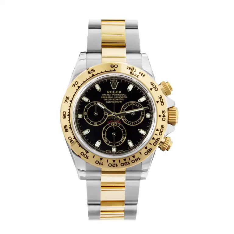 Velocity Chronograph – Black & Gold Steel