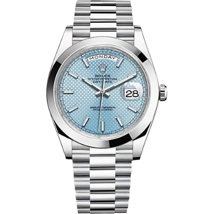 Crown Calendar – Sky Blue Dial Watch
