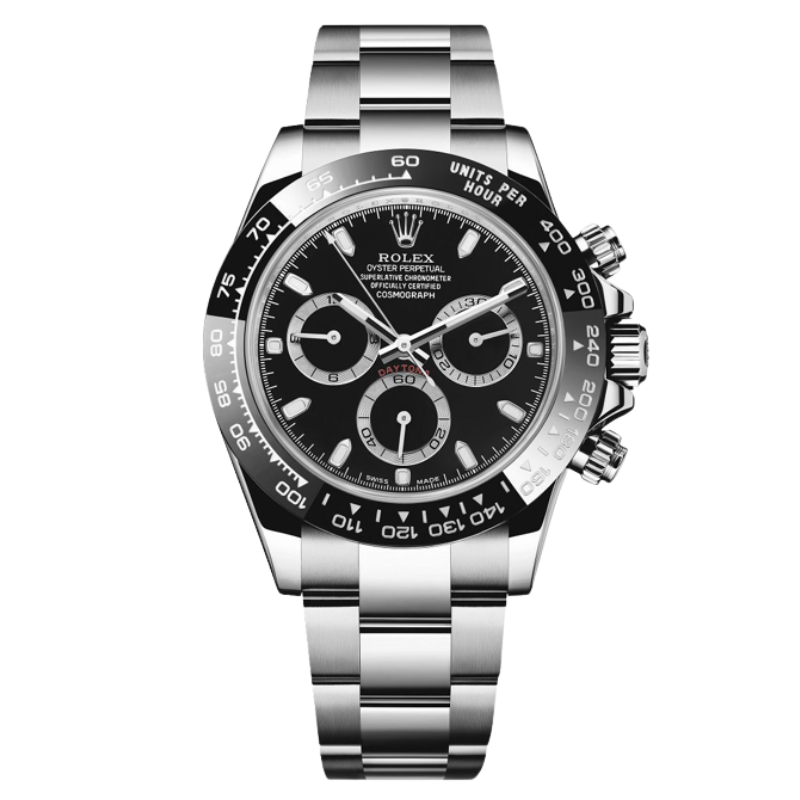 Velocity Chronograph – Black Steel Watch