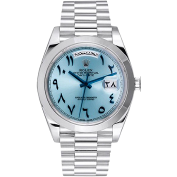 Crown Calendar – Blue Arabic Dial Watch